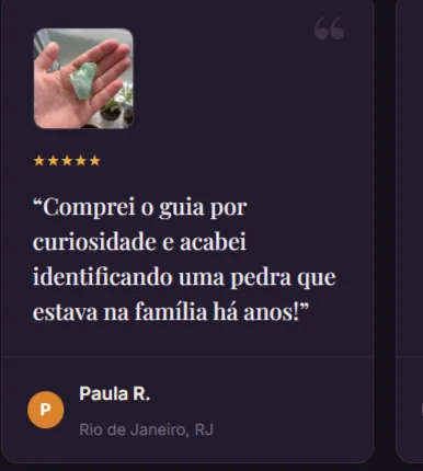 Relato de Paula R. sobre uma pedra da família